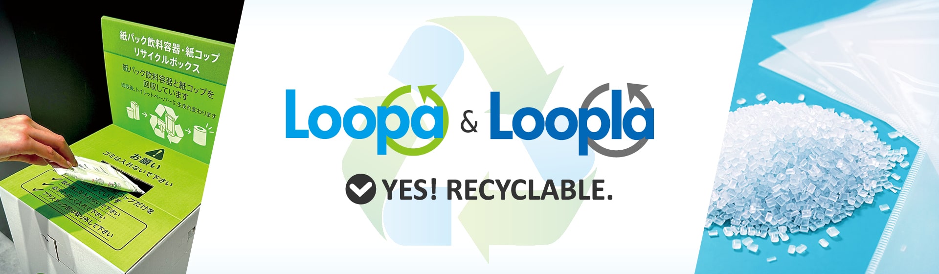 Loopa＆Loopla YES！RECYCLABLE.